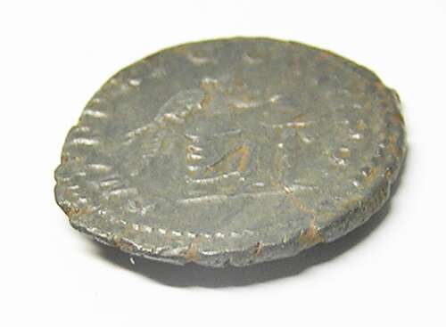 Ancient Roman silver denarius of emperor Septimus Severus / Victory