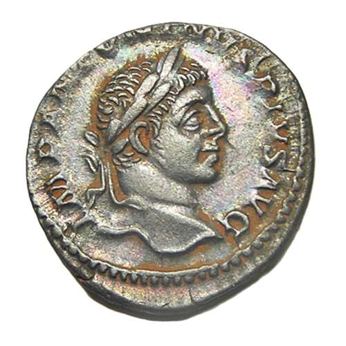 Ancient Roman Silver Denarius of Emperor Elagabalus / Providentia