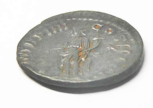 Ancient Roman Silver Denarius of Emperor Elagabalus / Providentia