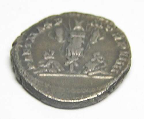 Ancient Roman silver denarius of emperor Septimus Severus / Great victory over Parthia