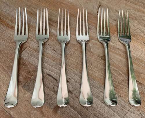 Fine Set of Six Georgian silver table forks by Eley & Fearn