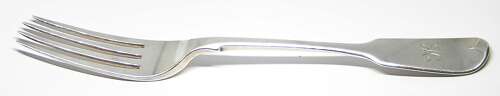 William IV solid silver table fork