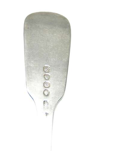 William IV solid silver table fork