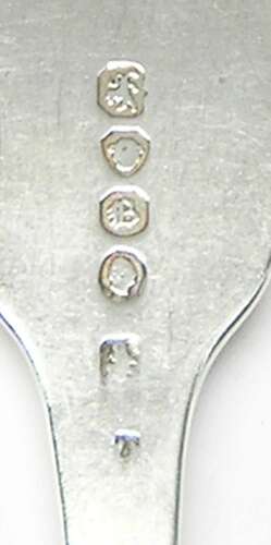 William IV solid silver table fork
