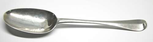 Georgian Hannovarian Rat-tail Silver Spoon by James Wiks
