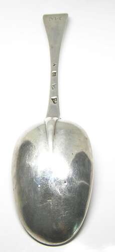 Georgian Hannovarian Rat-tail Silver Spoon by James Wiks