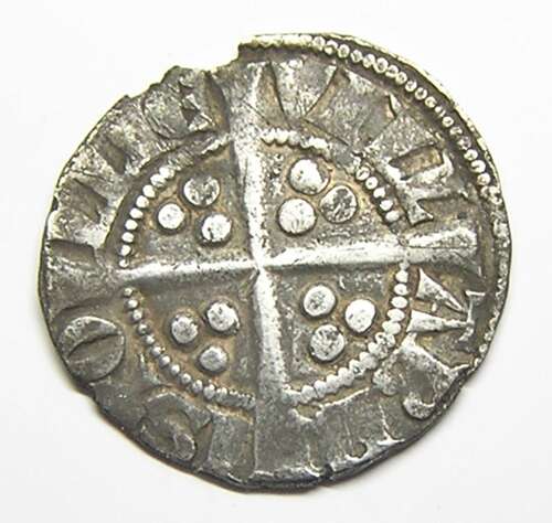 Medieval England King Edward Silver Penny class 3d Bristol